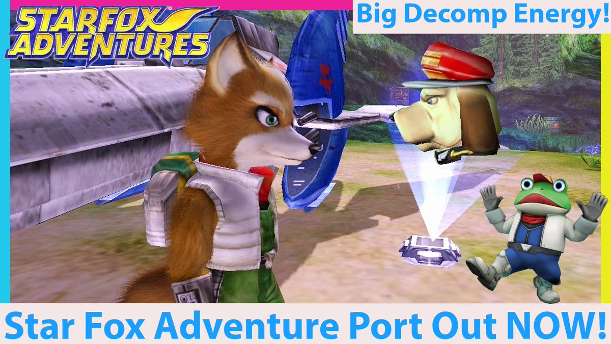 VEsoterica's tweet photo. Star Fox Adventures PC port is out now and VERY good! Based upon the recently completed Star Fox Adventures decomp project! So go play it (vid in reply) #gaming #gamingnews #starfox #nintendo #gamecube #retrogames https://t.co/WUyFSh9sMz