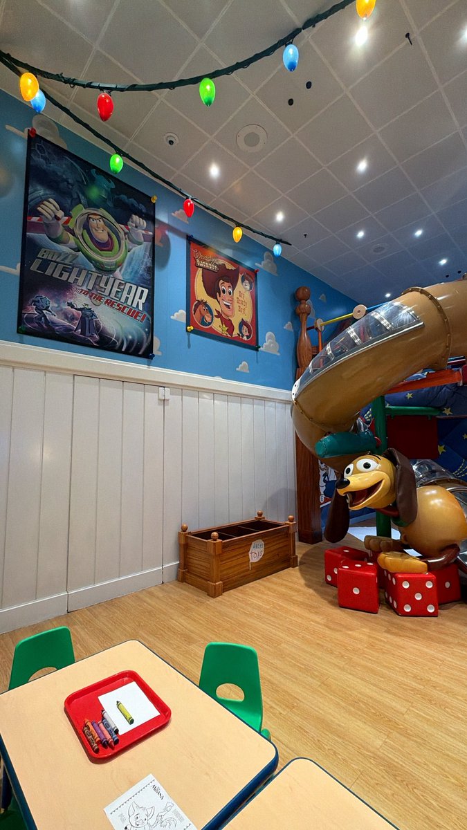 d___Disney's tweet photo. OCEANEER CLUB(大人だけでは入れない場所)が入れたので行ってきました!

愛するTOY STORYの世界が...😭
ここで遊べる子供が羨ましい........

↓続きます

#DM_DISNEY_LOG https://t.co/FtbmTbF6kB