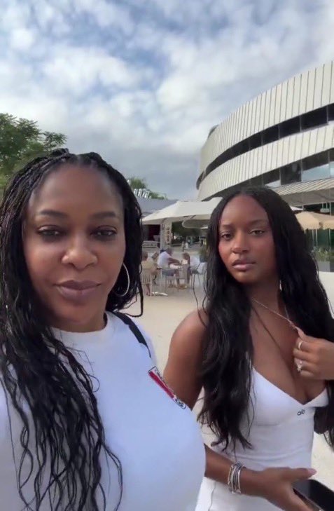 Streamvora's tweet photo. Ayra Starr and her Sister ❤️💙 https://t.co/wBkeuG0QJV