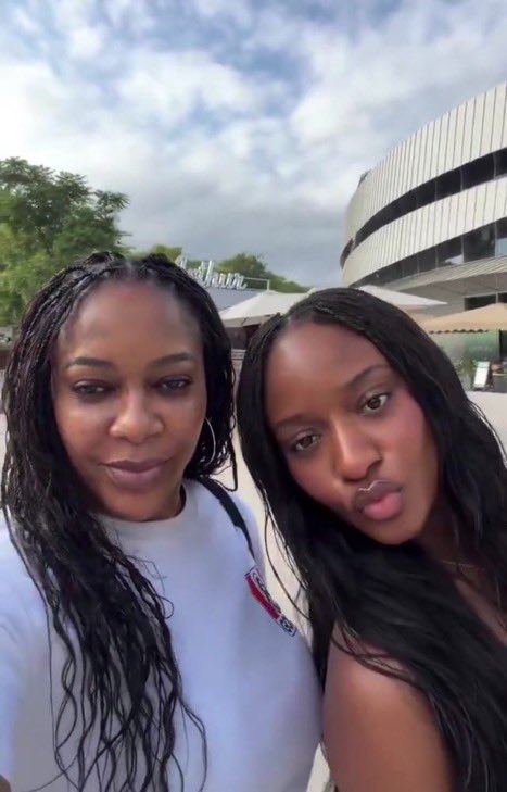 Streamvora's tweet photo. Ayra Starr and her Sister ❤️💙 https://t.co/wBkeuG0QJV