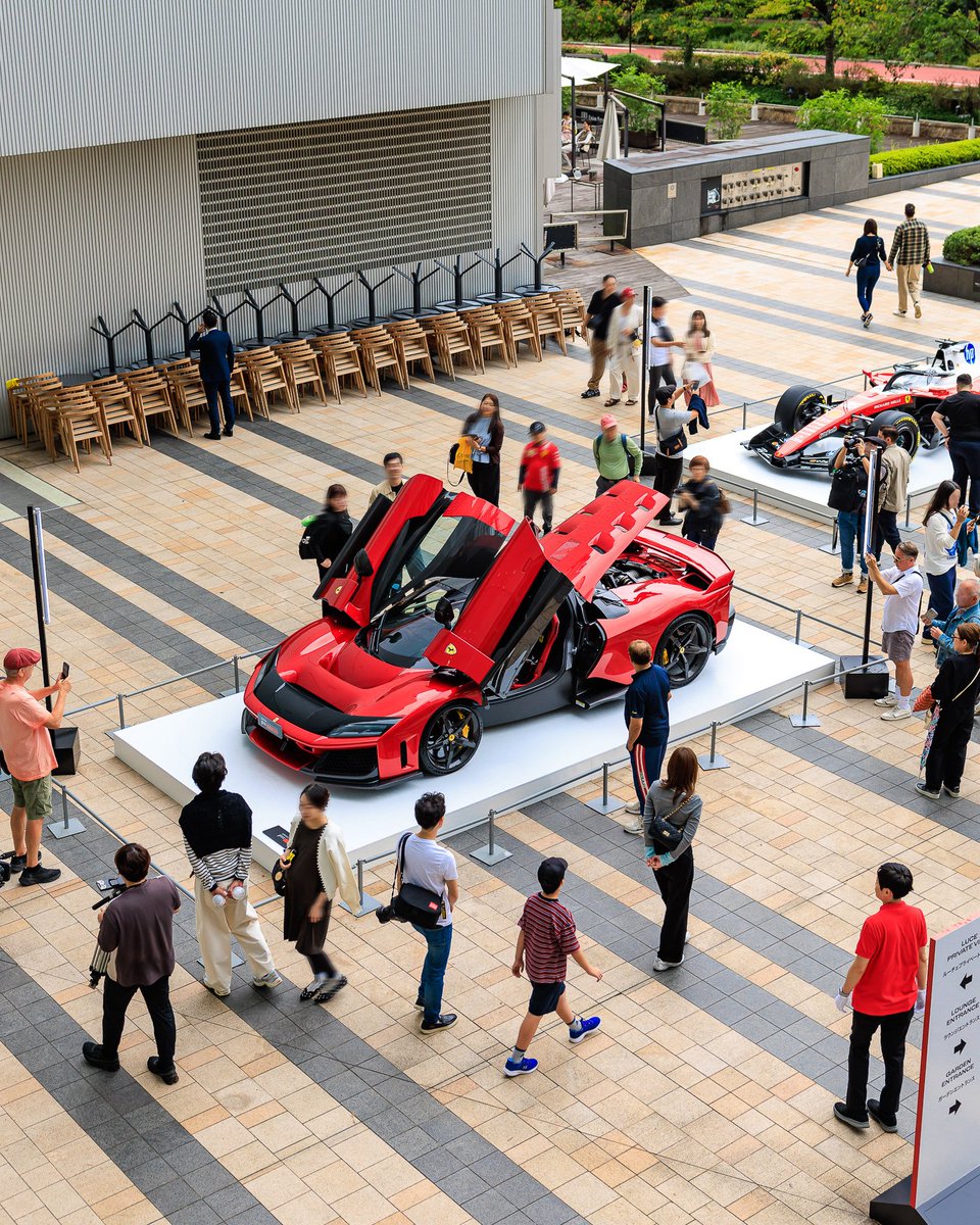 FerrariJPN's tweet photo. #FerrariFestivalTokyo に集う、フェラリスティ。 WEC富士戦へと駆けた、跳ね馬の隊列。

Ferrari Festival Tokyo 2026
一般公開期間：9/26-10/4
開催場所：東京ミッドタウン（六本木）

#Ferrari499P #Ferrari https://t.co/IphmN0Cb5T