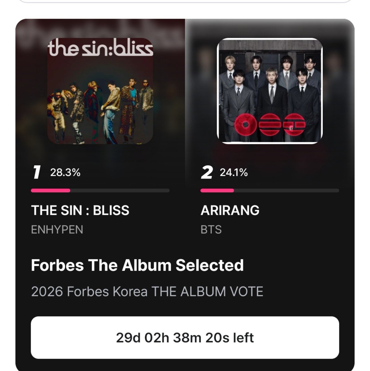 Kikyo200i's tweet photo. LETS VOTE OKEY !!!!
DOUBLE WIN FOR CHECKMATE AND BEST ALBUM OF 2026_ https://t.co/0dUE2js5Lp