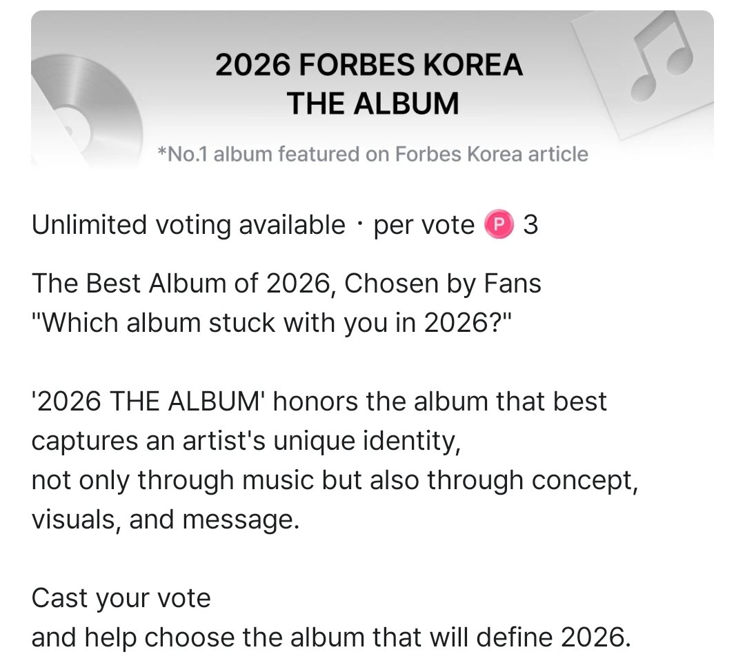 Kikyo200i's tweet photo. LETS VOTE OKEY !!!!
DOUBLE WIN FOR CHECKMATE AND BEST ALBUM OF 2026_ https://t.co/0dUE2js5Lp