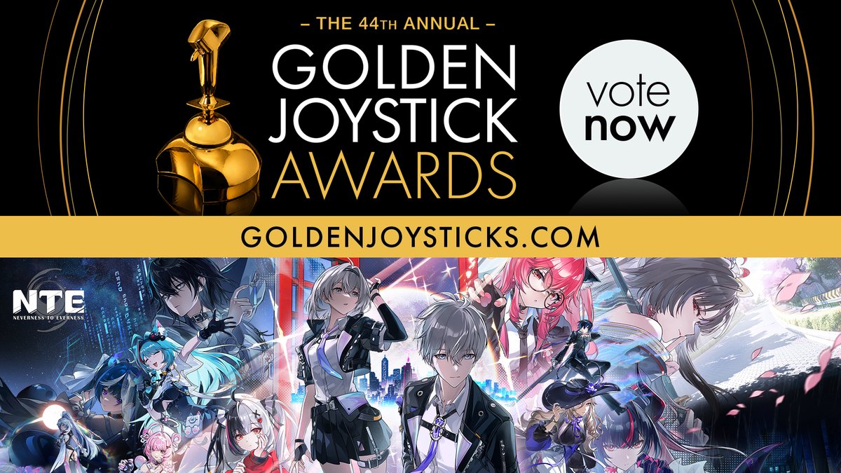 NTE_GL's tweet photo. New commission from Eibon, Appraisers!

Neverness to Everness has been nominated for Still Playing – Mobile at the Golden Joystick Awards 2026!

Cast your vote before October 23>>
https://t.co/RxOoMzqobg

#NTE #NevernesstoEverness https://t.co/a7WtVPywnC
