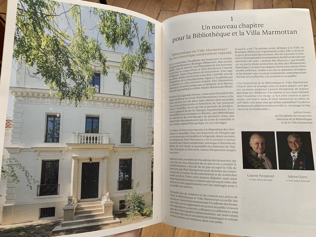 HermineVideau's tweet photo. Présentation à la presse des espaces rénovés de la Bibliothèque et Villa Marmottan et de sa programmation culturelle avant la réouverture du site au public le 6 octobre prochain. 
Plus d’informations ⬇️ 
https://t.co/BKXnie5ecl https://t.co/lh4aX7CJk9