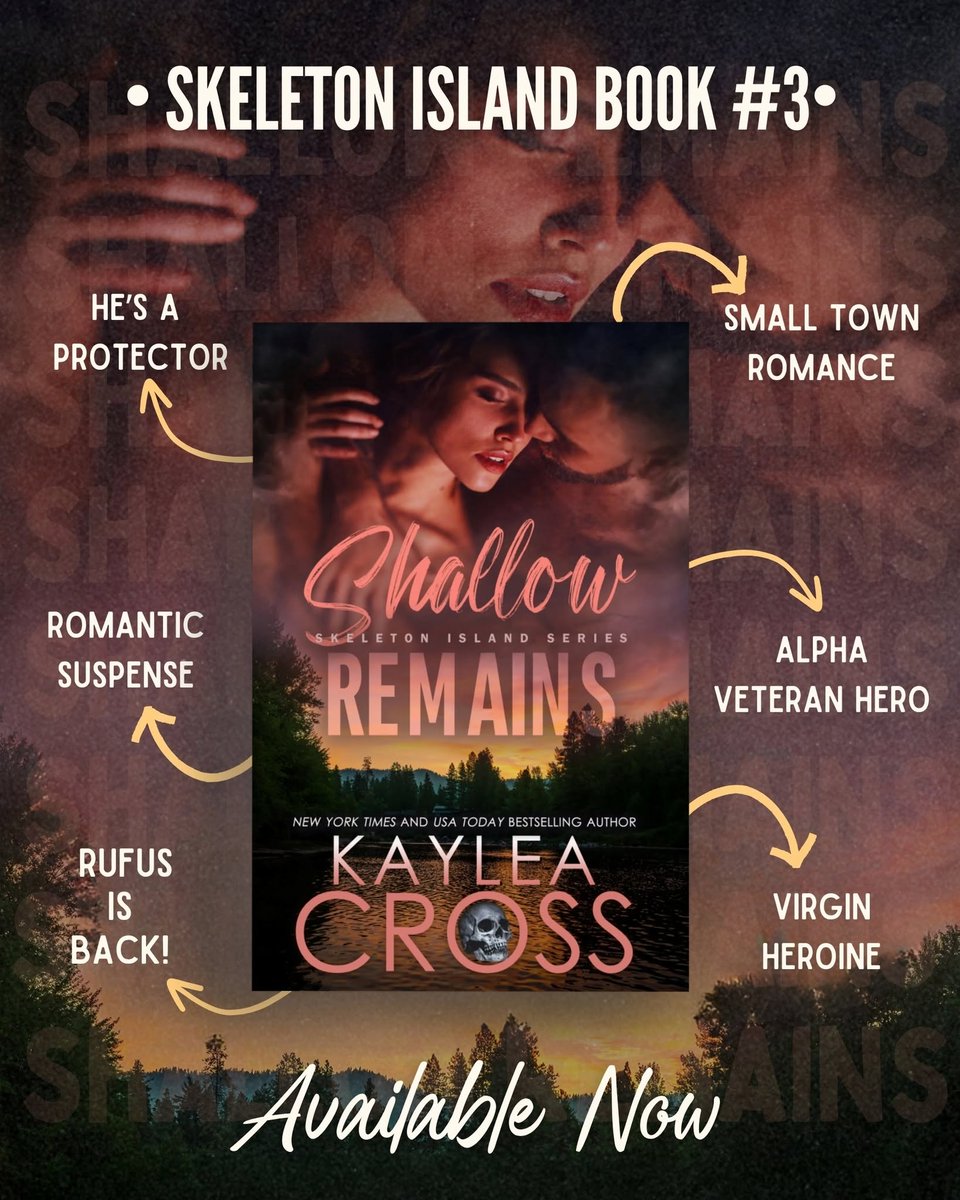 nicolerko's tweet photo. NOW LIVE! “The Skeleton Island series just keeps getting better and better and Shallow Remains was fantastic!” Shallow Remains by Kaylea Cross #SkeletonIsland https://t.co/FuDiqxl7Cj https://t.co/uaFyyT512S