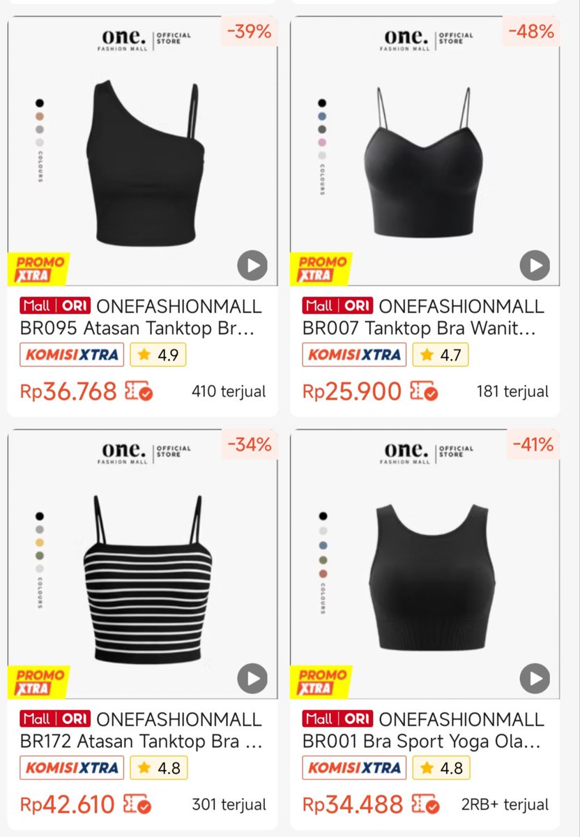 moonieflor's tweet photo. GAK MAU GATEKEEP 😭
Nemu toko Shopee Mall yang jual tanktop bra murce, modelnya lengkap dan gemes-gemes banget! https://t.co/Aj2iq2BUoQ