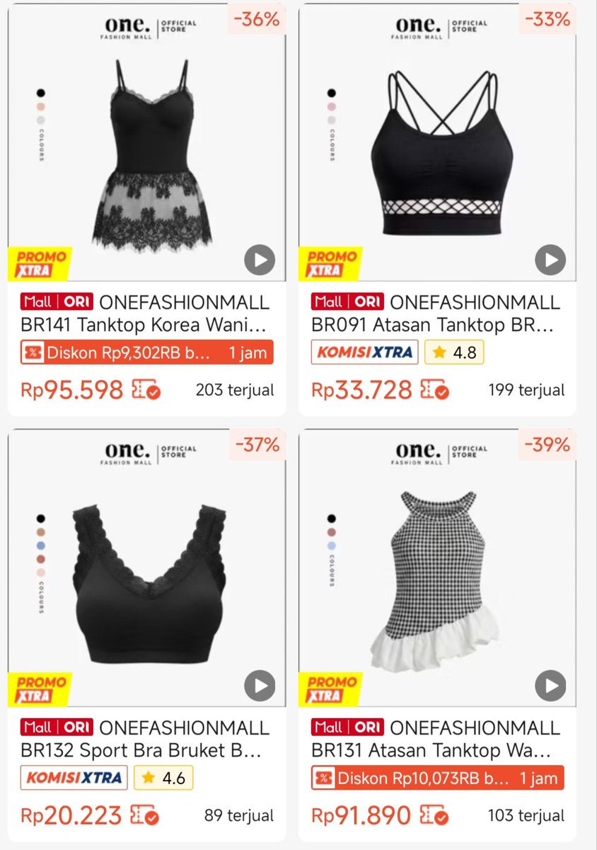 moonieflor's tweet photo. GAK MAU GATEKEEP 😭
Nemu toko Shopee Mall yang jual tanktop bra murce, modelnya lengkap dan gemes-gemes banget! https://t.co/Aj2iq2BUoQ