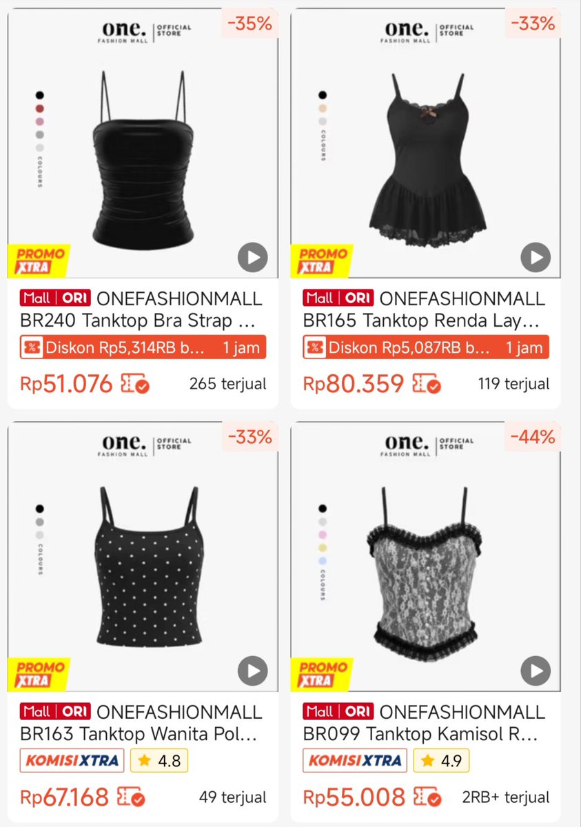 moonieflor's tweet photo. GAK MAU GATEKEEP 😭
Nemu toko Shopee Mall yang jual tanktop bra murce, modelnya lengkap dan gemes-gemes banget! https://t.co/Aj2iq2BUoQ