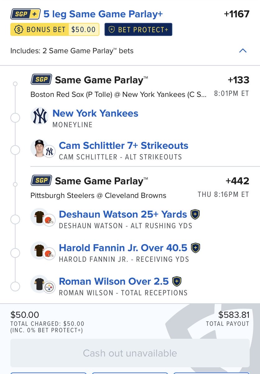 bradChuggington's tweet photo. 50$ bonus bets, Let’s roll https://t.co/w7XaHyXlDc