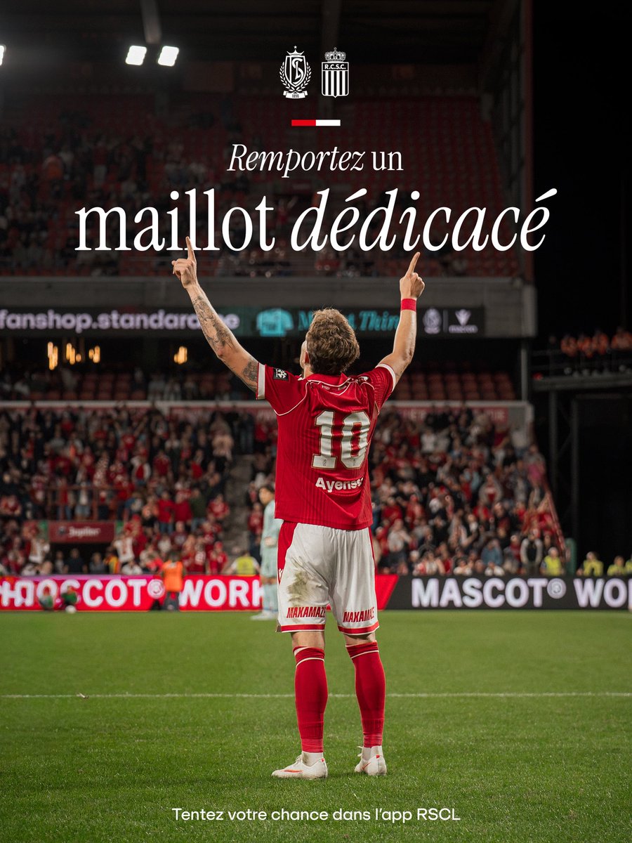 Standard_RSCL's tweet photo. Incollable sur le choc wallon ? Teste tes connaissances sur le match dans l’app et tente de remporter un maillot dédicacé. 👀 #STACHA
📲 https://t.co/RPCQGeqnzA https://t.co/IA2HvfM0sx