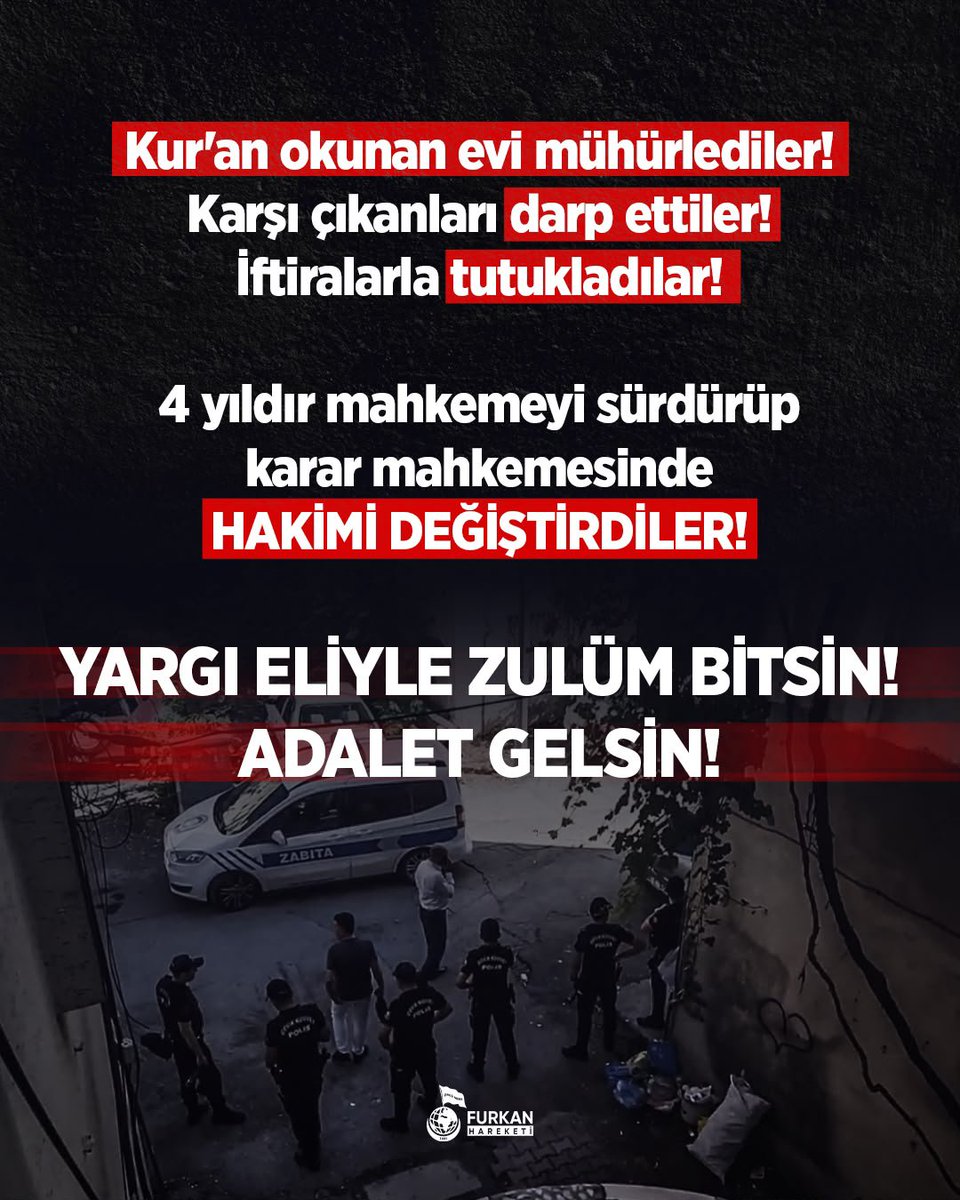 Birsenzer0's tweet photo. #28ŞubatHortladı
#OsmaniyeAdliyesi
#KuranOkumakSuçMu https://t.co/MA4eyrQzMr