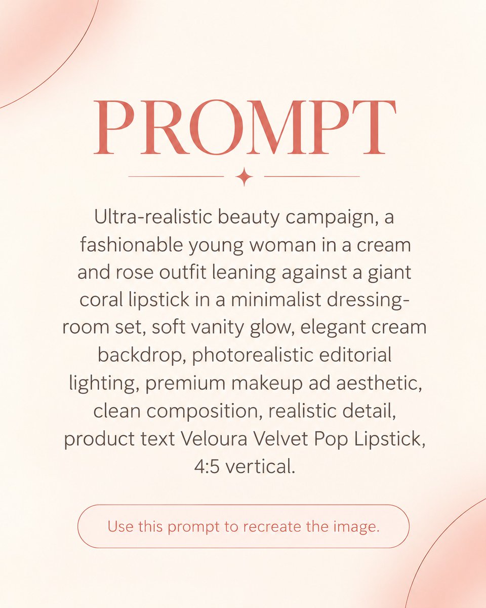 thexelta's tweet photo. What if your beauty product became bigger than the entire campaign? 💄✨

A simple lipstick turns into the main character with this oversized product concept. 

#fyp #trending #beautyads #giantproduct #aicreative https://t.co/GxxqoYIrOB
