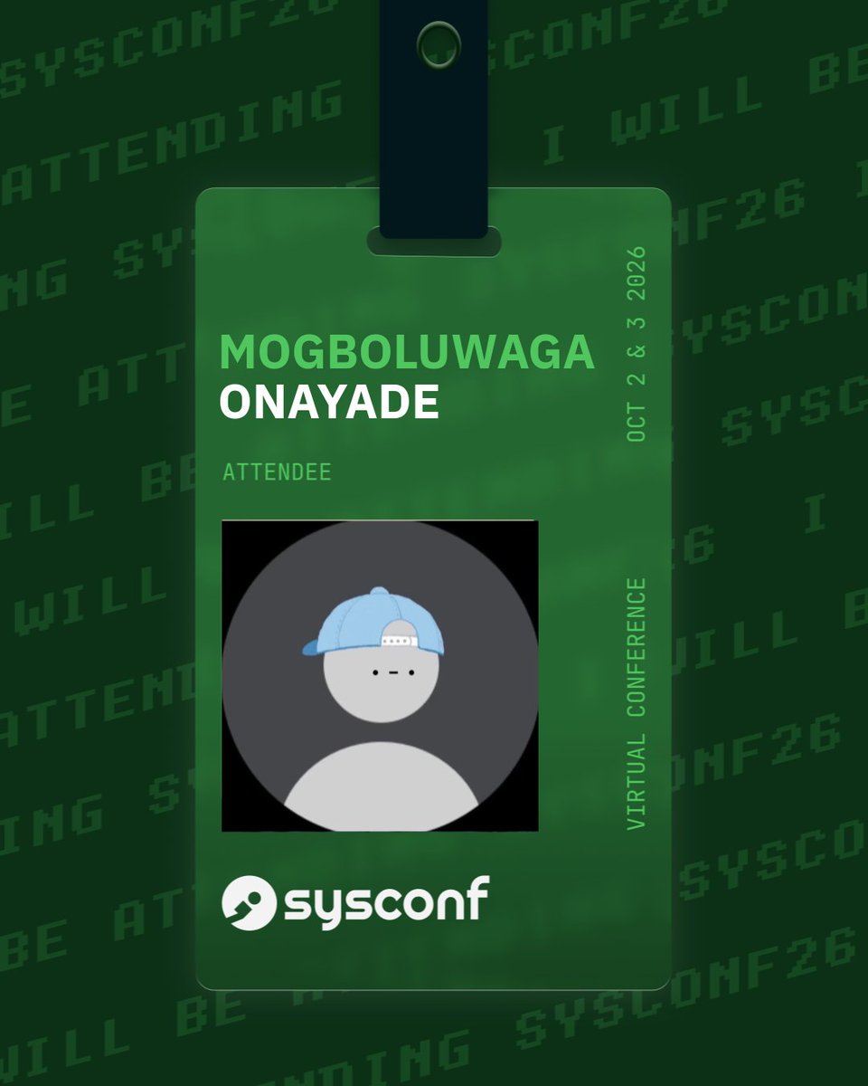 musliu2kul's tweet photo. can't wait to attend #SysConf #SysConf2026 https://t.co/v38eUXbsSo