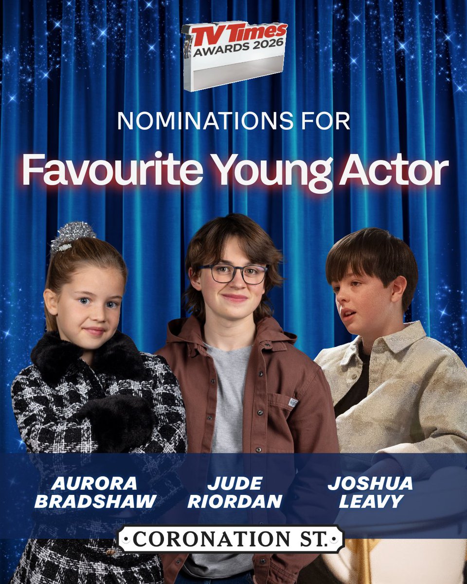 itvcorrie's tweet photo. It is your last chance to vote for this year's TV Times awards! Voting closes at midnight tonight. Click the link to vote all things Corrie 🤩✨
https://t.co/LFkResD3q3
#Corrie #TVTimes https://t.co/S1yBlnHI5P