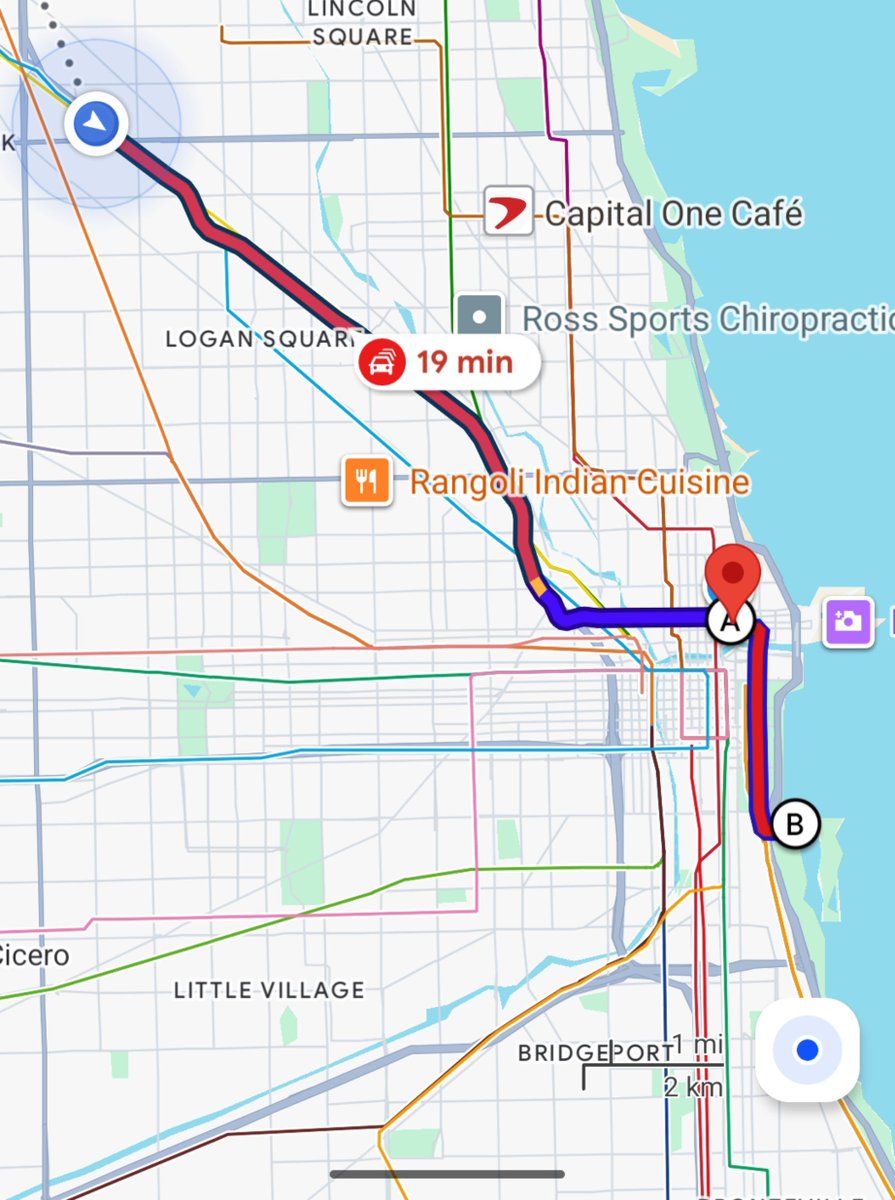 DealsDhamaka's tweet photo. I know I write about congestion and traffic in India. But go to some of the highly populated cities globally,  Chicago, London, New York etc., and the traffic is no less.

What’s different is the mental pressure.

This is a 10-lane expressway in Chicago, blocked almost every day both ways. But people follow lanes, and quite religiously.

The traffic is still there. But the chaos is not. That makes a huge difference.
