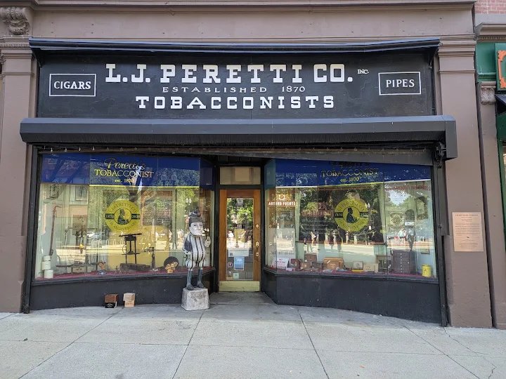 The_Common_Toad's tweet photo. @malcolmguite A prayer for your quick recovery. I'd forgotten i had seen you'll be in Boston next month. That conference is tempting. I imagine you know, but you must stop by L. J. Peretti's, the oldest continuous tobacconist shop in the U.S. that still blends their own stuff in-house. https://t.co/AiUhqek2Yk
