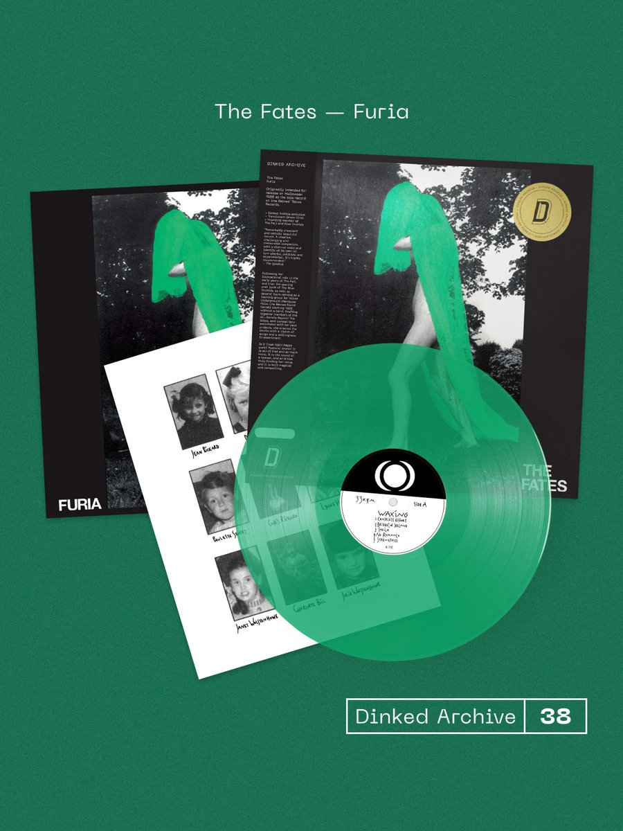 dinkededition's tweet photo. Something beguiling for the Archives!

Furia was the debut of Una Baines’ (founding member of The Fall and Blue Orchids) The Fates. Somewhere magical between freak folk, Pagan punk and pastoral drone!

SHOP: https://t.co/4mFwQTttkb

+ Dinked Archive Edition 38
+ Translucent Green vinyl*
+ 12” x 12” print*
+ Dinked OBI strip & gold foil archive sticker*
+ Numbered edition of 350 copies*

*EXCLUSIVE to #DinkedEdition

“Remarkably prescient and weirdly beautiful record. A creative, challenging and memorable companion, with a distinct voice and identity of its own: in turn playful, political and experimental. It’s highly recommended.”
— The Quietus