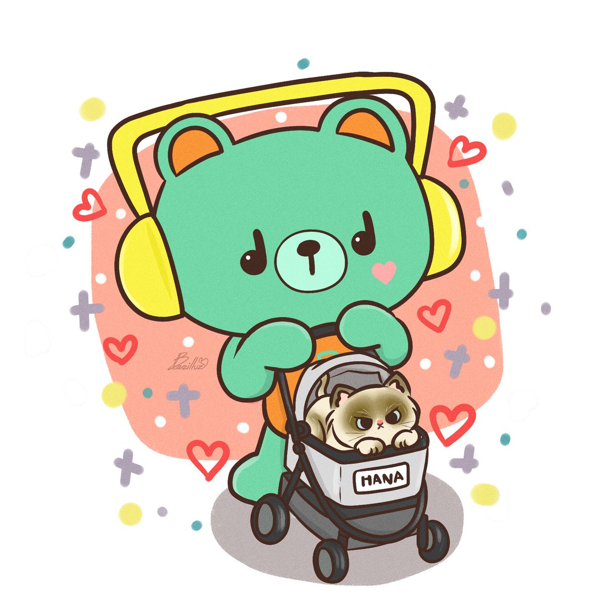 Bazilluz_b's tweet photo. NO.7
มีพี่เป็นแมว ส่วนน้องเป็นหมี 🐈‍⬛💚🐻
#30ภาพวาดพี่เพิ่มกับอะไร
#PERMPOON
#bazilluzFa https://t.co/gH1DqWtEUe
