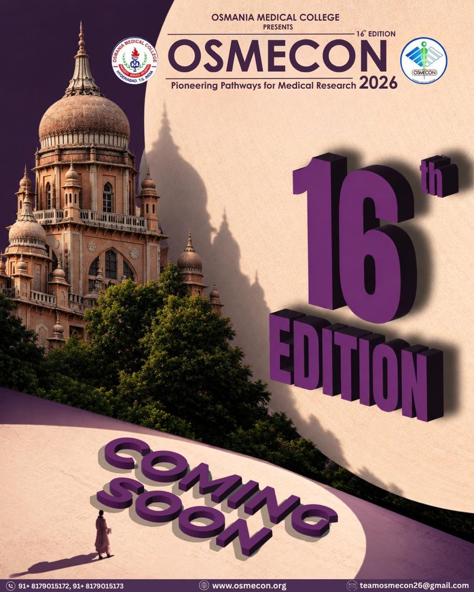 osmecon2026's tweet photo. Your medical feed is officially about to get hijacked. We’re dropping an academic experience that makes textbook studying feel obsolete.
Get ready for high-octane workshops, fierce paper battles, and legendary networking. https://t.co/zDbI0SYFnE