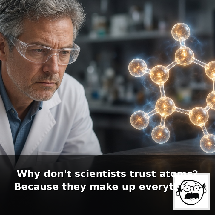 GoofyDads's tweet photo. Why don't scientists trust atoms? Because they make up everything.

.
.
.
.
.

#GoofyDads #DadJoke #DadJokes #DadHumor #DadLife #FunnyDad #Puns #DadJokesDaily #ScienceJokes #ScienceHumor #Atoms #NerdDad #LabHumor #Punny #DadJokeOfTheDay #FathersOfTwitter #DadTok #JokeOfTheDay https://t.co/rTOarbCPJL