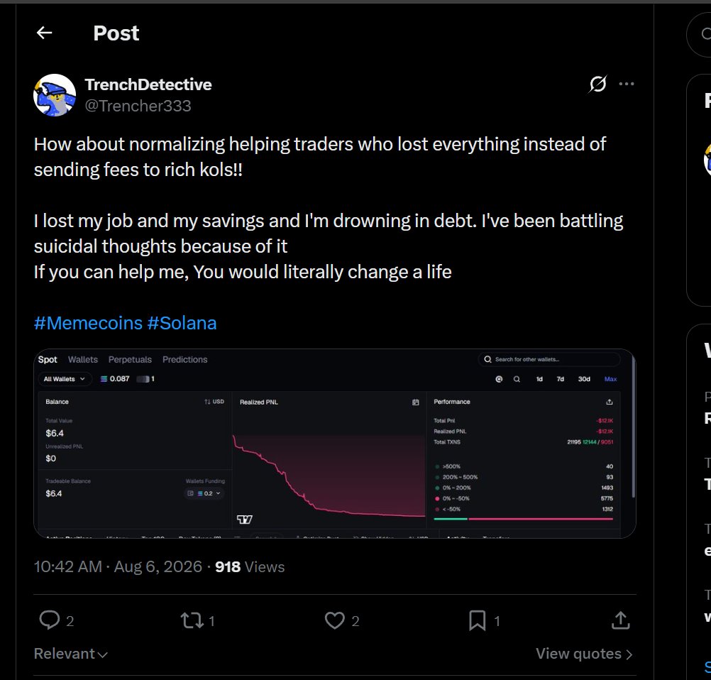 Grokjak's tweet photo. @Trencher333 fucking loser 😂😂 maybe stop being a grifting fag and crying under every deploy and u wont have to rope it if u dont get sent solana https://t.co/KiFUhPnlXF