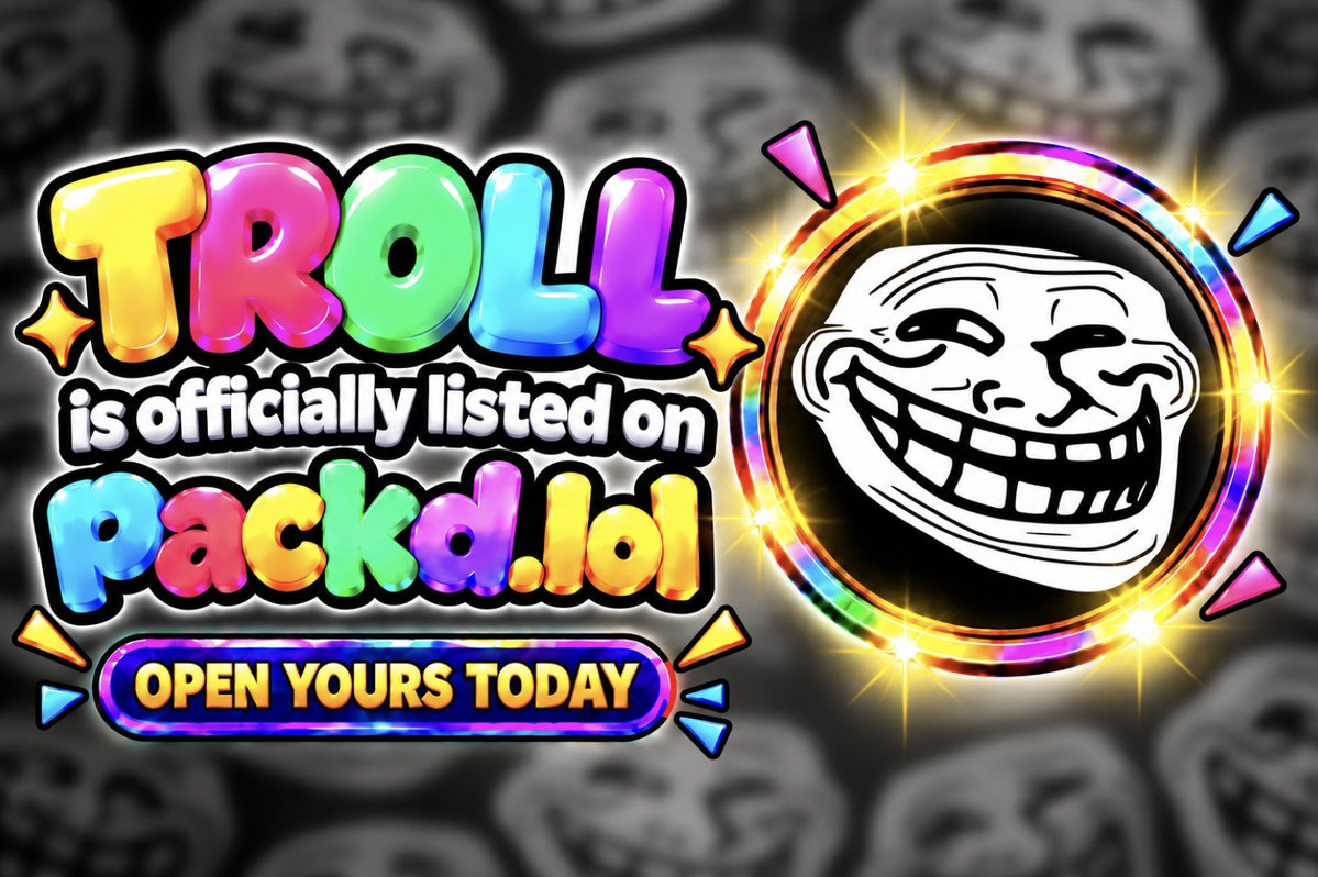 PACKDsol's tweet photo. $TROLL has officially been listed on https://t.co/pjfo9nfsKJ https://t.co/An58iYieza