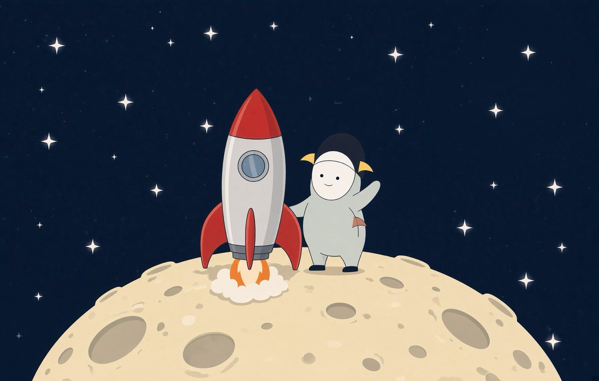 HoodlingRH's tweet photo. First sighting: the moon.

$HOODLING is live.
Cute landing. Serious launch.

https://t.co/xG7HIQBr3o
0x29db91db298ea33c51a8c38bcafb897d4373bb2b https://t.co/YnPu4tnW1w
