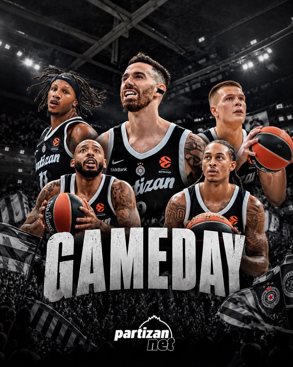 PartizanNet's tweet photo. Данас је дан за победу у граду светлости!

#partizan #kkpartizan #bcpartizan #euroleague https://t.co/8wCbYfjKEL