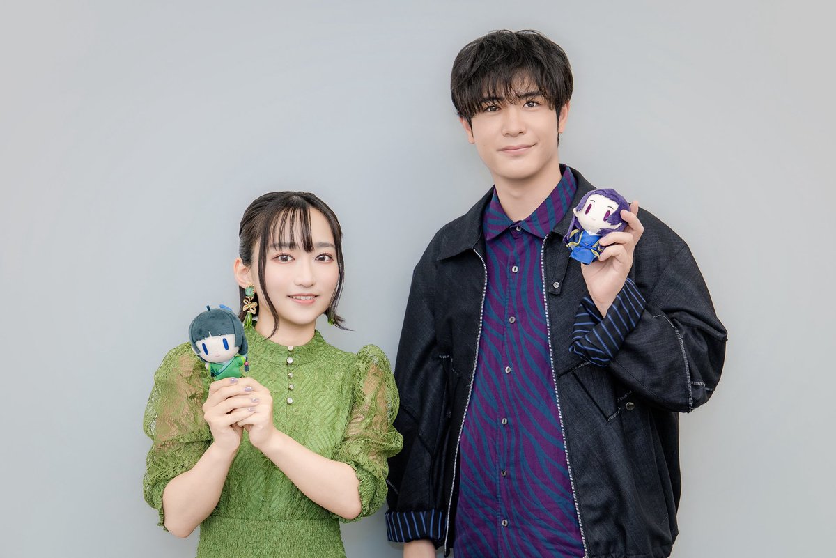 dailykusuriya's tweet photo. New pictures of Aoi Yuki (Maomao’s VA) and Takeo Otsuka (Jinshi’s VA) for an Apothecary Diaries S3 interview with Crank-in! https://t.co/aNls3bNQXZ