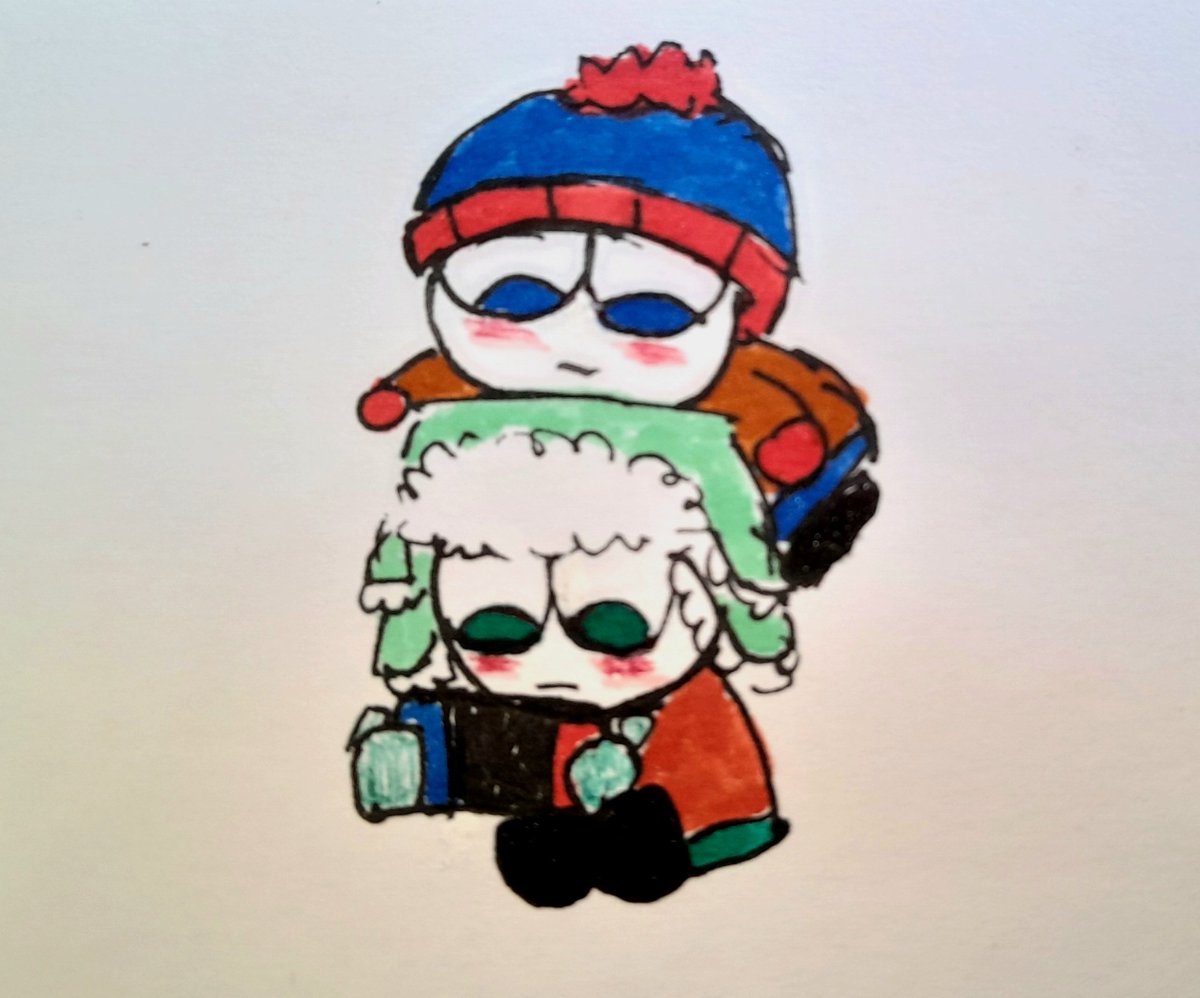 YauYummerz_57's tweet photo. Style doodles in class today :p, I know I already drew kyle smooching stan but I love the hc of kyle kissing Stan's face frequently >.<
#spstyle #sptwt #southpark https://t.co/1od2tcjnkF