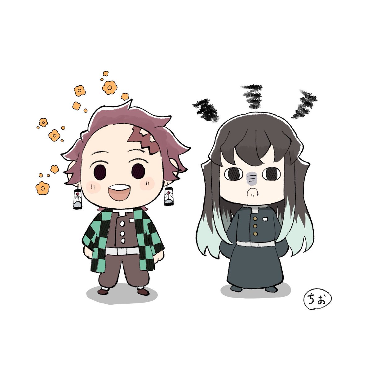makinanana_na's tweet photo. ミニキャラのおさらいしてた(時炭) https://t.co/k3WnzlZH7e