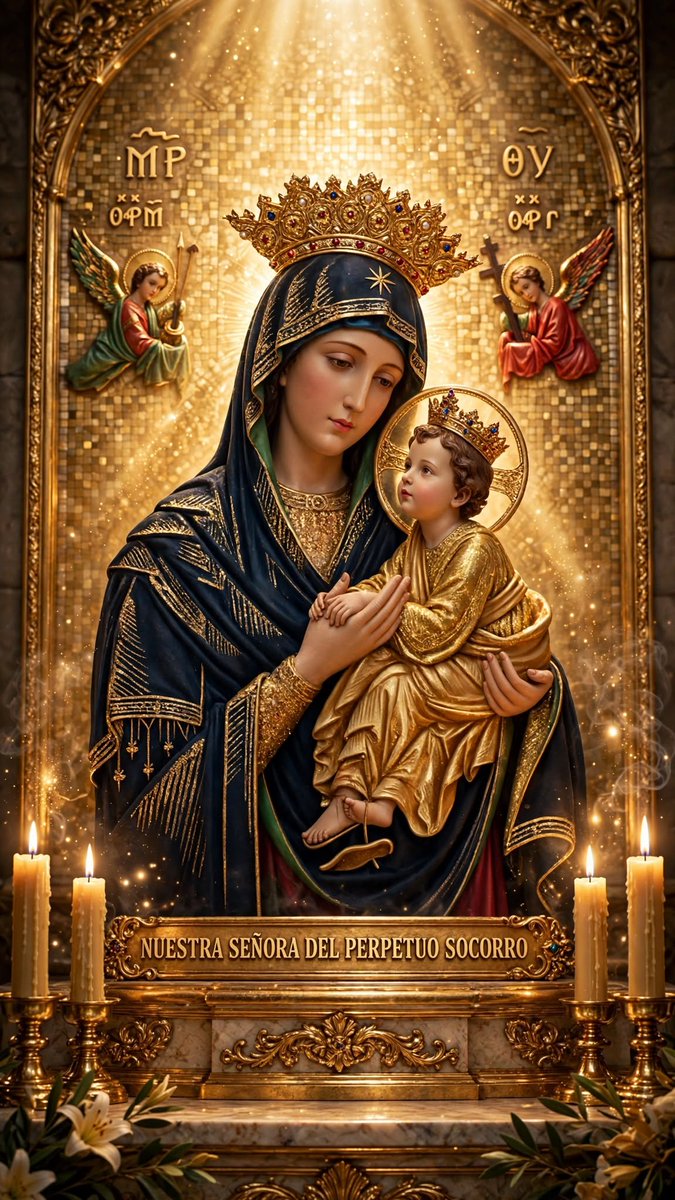 PptuoS's tweet photo. ☀️ Buenos días. Que Nuestra Señora del Perpetuo Socorro nos acompañe hoy con su mirada amorosa, nos dé fortaleza en las dificultades y nos cubra con su manto de protección. Que cada hogar de nuestra parroquia amanezca lleno de fe, paz y esperanza. 🙏 https://t.co/qQm77XApQR