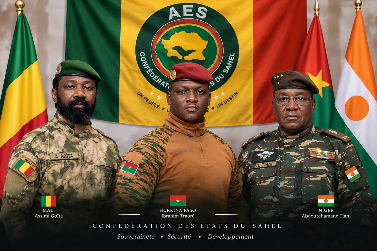 damy_dena's tweet photo. 🇲🇱🇧🇫🇳🇪 81e AG de l’ONU : les 3 voix de l’AES.
🇧🇫 Burkina/AES : « Nous ne sollicitons de personne un certificat de souveraineté. »
🇲🇱 Mali : « Nous n’avons pas d’injonction à recevoir. »

🇳🇪 Niger : souveraineté, contrôle des ressources et défense des intérêts . https://t.co/ETYMTK8IP0