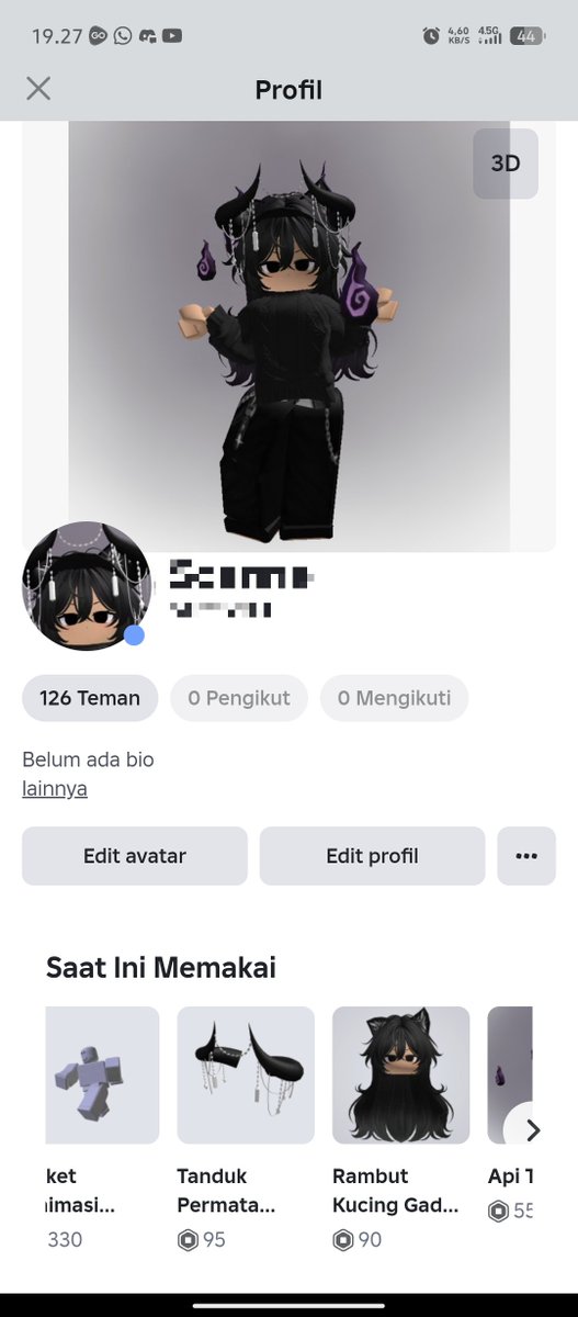 rovtta's tweet photo. wts acc roblox famele ִ ࣪✮🕷

𒁍 limit 5kr/d, 10kr/m
𒁍 age  13-15 (can reset)
𒁍 hold tanggal 29 sep
𒁍 datver emailku, bisa ce
𒁍 region indonesia
𒁍 price :: 27.000 
𒁍 good game : uncheck https://t.co/7Rgp6MJzYR