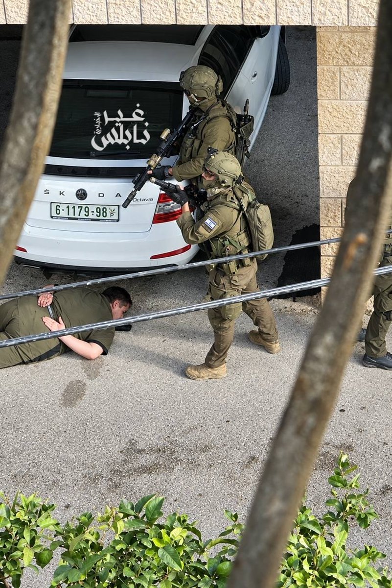 MOSSADil's tweet photo. 🚨 ISRAELI FORCES LAUNCH OVERNIGHT ARREST RAIDS ACROSS JUDEA AND SAMARIA

Israeli forces carried out overnight operations in several areas, including western Nablus, where a special unit reportedly surrounded a home in Al-Ma’ajin and detained several suspects.

In Arura, northwest of Ramallah, forces arrested former prisoner Saleh Sabri al-Arouri after raiding his home. Palestinian reports say he previously spent nine years in Israeli prisons.