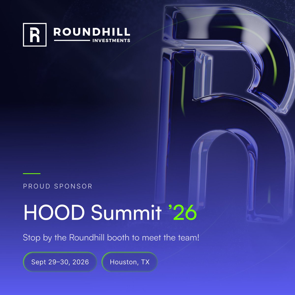 DrewMPettit's tweet photo. En route to the @RobinhoodApp Summit 2026 in Houston. Don’t be shy. Find me with the @roundhill team or drop a comment below! https://t.co/ZbVrZkeopo