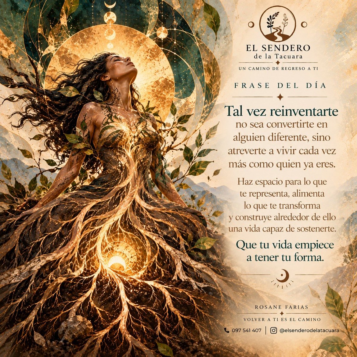 roksyfm's tweet photo. Quizás reinventarte no sea convertirte en alguien diferente, sino atreverte a vivir cada vez más como quien ya eres. 

Haz espacio para lo que te representa. 

Aliméntalo. 

Dale raíces.

Que tu vida empiece a tener tu forma. ✨ https://t.co/MqBDKy9Ljx