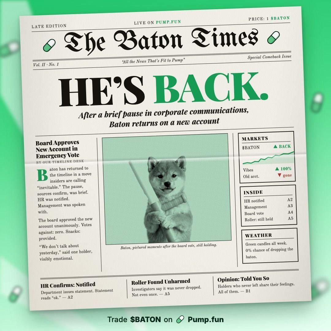 baton_meme's tweet photo. shareholders who never left: thank you. shareholders who left: HR will be in touch. https://t.co/axL2mFNgxn