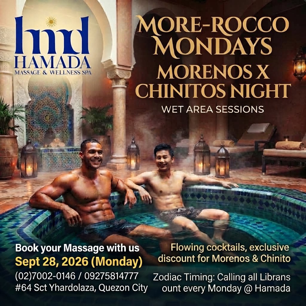 ArcherUnwound's tweet photo. MORE-rocco Mondays  is the new Bang in @Hamadasspa ..

MORE Ganap
MORE Discount

Kahit Monday andaming otoks, most of them Chinito.. ang talaf!!! They are true to their advertisement Morenos and Chinito ang crowd.

not your typical chill Monday indeed. Super enjoy! https://t.co/eLJXITUL41