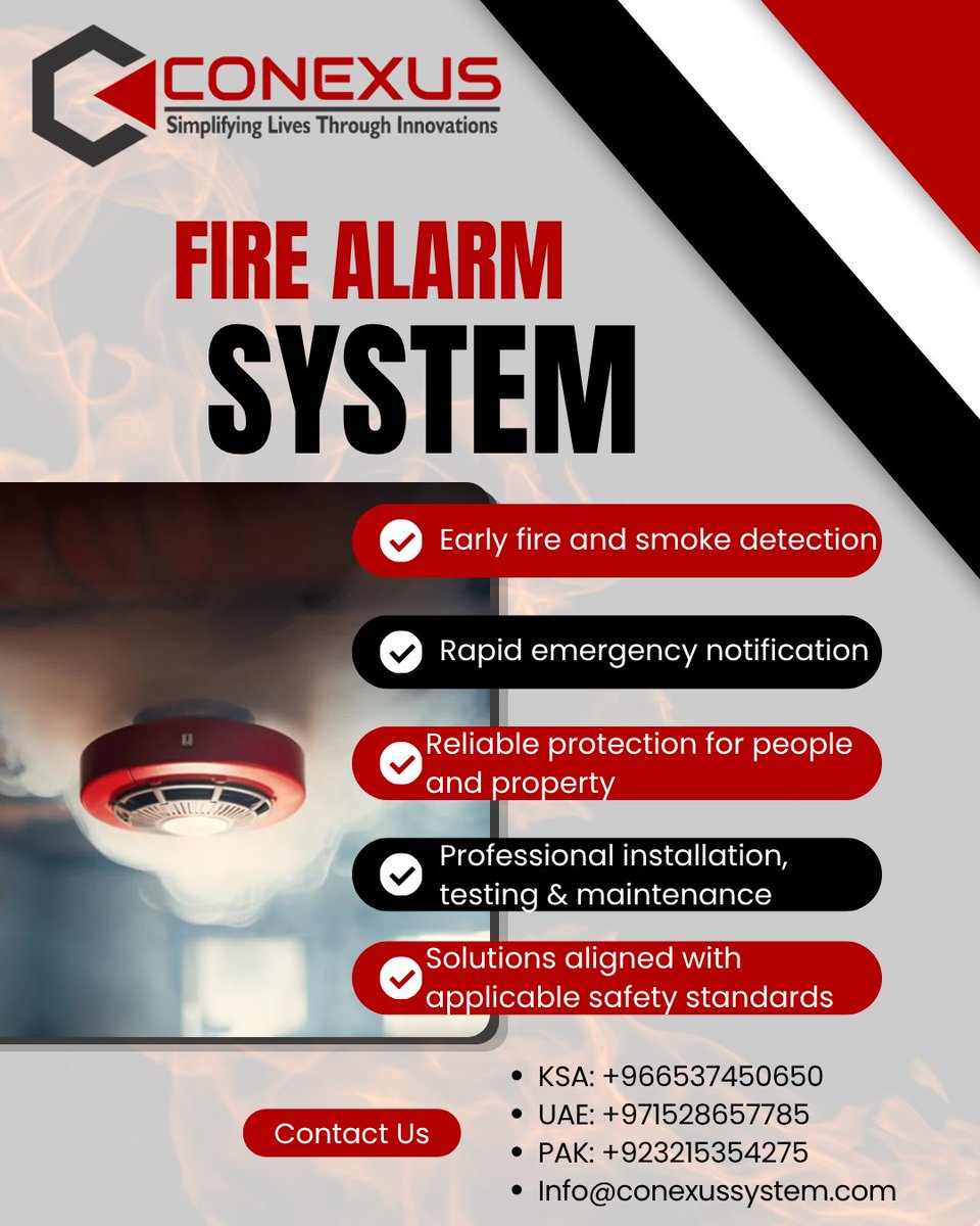 ConexusE's tweet photo. #Conexus #FireFighting #GasExtinguishingSystems #SmokeSystem #FireSystem #FireProtection #FireSafety #FireAlarmsystem #FireAlarm #Securitysystem #Alarm #Protection #Fire #Fireprotection #Firefighter #Firesolution #Maintenance #Companyalarm #Alarmsproducts #Fireextiguisher https://t.co/FKyVSMdtfs