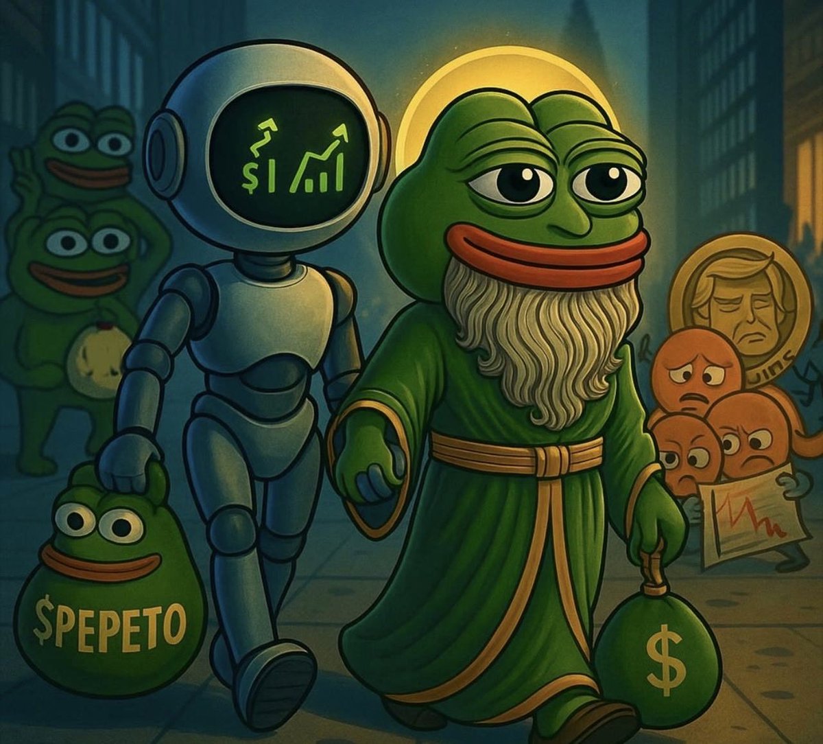 Pepetocoin's tweet photo. $PEPETO always finds the green path. 🌱🐸

The future shines bright for believers, powered by real utility and rewards. ✨💚

🔥 162 % staking rewards for holders

To invest, make sure to use only the official website🔗:  https://t.co/fDvUgkiLKR 🐸

🎁 Join the $700K Giveaway before Tier 1 Listing: https://t.co/yBoyqCWImf

#Pepeto #memecoins #cryptopresale #Ethereum