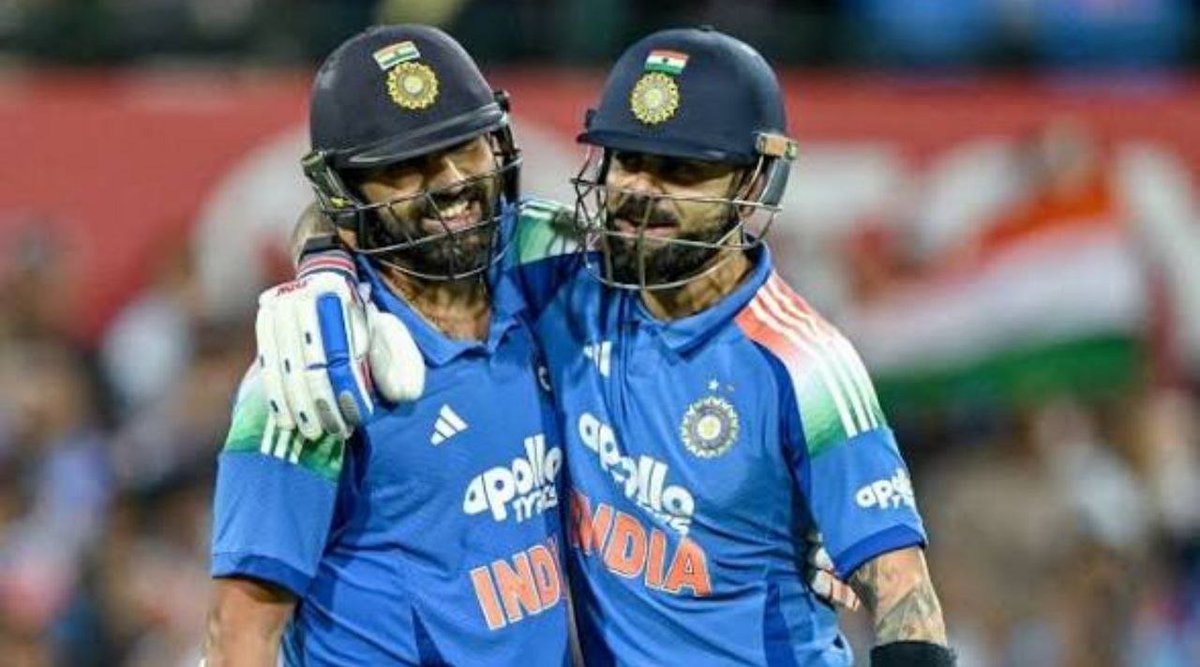 rohshh45's tweet photo. Tomorrow IND Will be playing at Guwahati.

India has Played Only 2 ODIs at Guwahati (so far)

𝗞𝗼𝗵𝗹𝗶's Scores (140, 113)
𝗥𝗼𝗵𝗶𝘁's Scores (152*, 83) https://t.co/LdiP8O4Ex0
