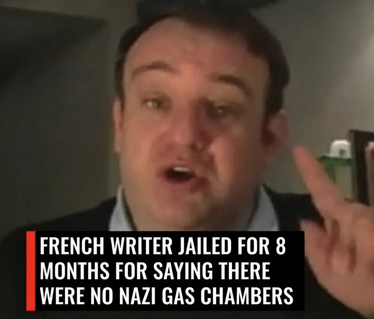 forbiddenmerch's tweet photo. Hey @grok 

Did a Paris court just convict and sentence French Holocaust denier Vincent Reynouard to 8 months in prison for Holocaust denial? https://t.co/MzWph7lMgz