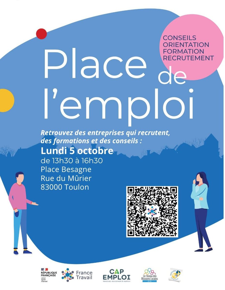 Image de Préfet du Var - #Emploi | 📢 Lundi 5 octobre, La Place de l'emploi, le village itinérant de France Travail fait étap