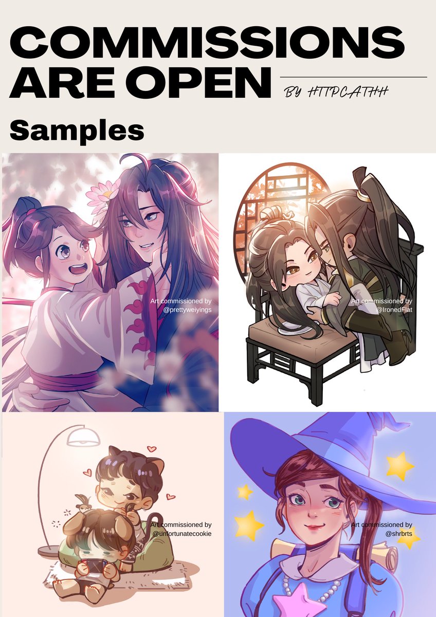 httpcathh's tweet photo. [RTs appreciated 🫶✨] Hello! I'm opening commissions for this month!

I'll be accepting commissions for 5 slots 💨

Check details below and DM if interested! Thank you!

T&amp;C below ⬇️ https://t.co/W4WbgngPoD