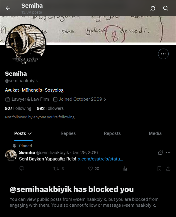 ozgurdenizzk's tweet photo. sizi niye engelleyeyim? siz beni engellemişsiniz. hesaplar ister bir, ister ayrı yapılsın. olay bu mu? 2 milyar parayı vur, sonra soruşturma açılmadan iade et ve cezadan kurtul. ne güzel istanbul. peki ya vurgun yaptığı ortaya çıkmasa ne olacaktı? iade mi edecekti bu parayı? aileler çocuklarının cebine harçlık koyamadığı için intihar ederken eski "aile ve sosyal politikalar bakanlığı" yapmış birini suç gelirinden elde ettiği söylenen parayı iade ettiği için teşekkür mü edelim?

konu iade ettiği para değil, bu parayı nasıl ve hangi yolla kazandığıdır. 5 ay içine bu miktarda bir para kazanması da yine ayrıca hayatın doğal akışına aykırıdır.
bu parayı kazanmak için yatırdığı işlem yaptığı 163 milyon lira'yı nasıl kazandığı ve kazanırken vergisin ödeyip ödemediği de ayrıca sorulması gereken sorulardır. (eşiyle birlikte yatırmış bu 163 milyon tl yi, sizin için ikisinin toplamını yazıyorum.)