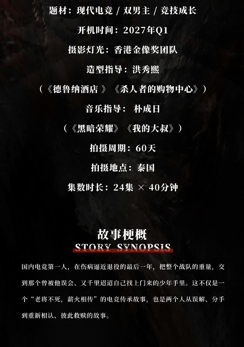 yinart_1507's tweet photo. 24episodes x 40 mins, will start filming in first quarter of 2027.

im going to eat it up well, just hope they will confirm chengzhi as well so i can rest in peace.
#Jiayi #AWM_PUBG #OverseasDramaCasting #HuangJiaxin https://t.co/cNcBMvoL5X