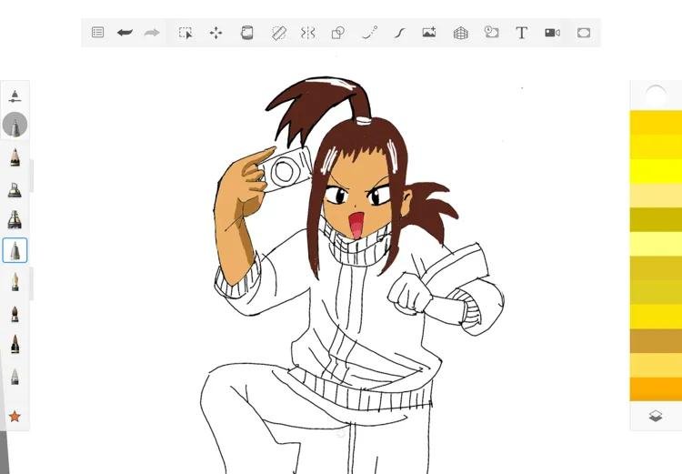 chiyu1035's tweet photo. 一步一步畫的，兔留留Toruru
#100カノファンアート https://t.co/pX6vRDixnW