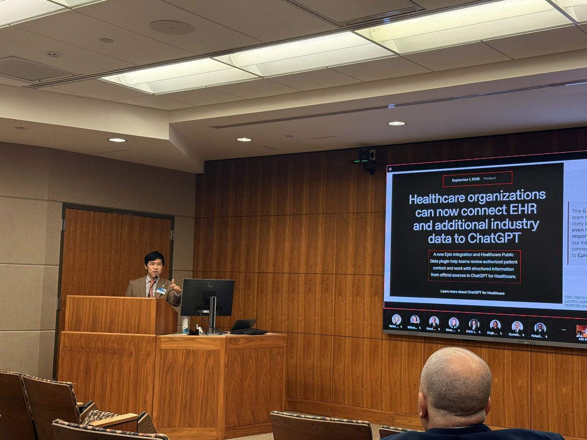 HerrmannMd's tweet photo. Happening now ! AI in healthcare by @wisit661 !Nephrology Grand Rounds @MayoClinicNeph https://t.co/kkIKRtz7tX